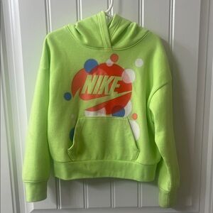 Nike Neon Green Sweatshirt with Graphic Logo